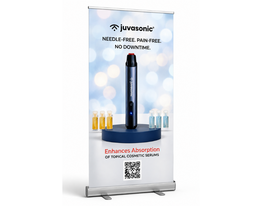 Juvasonic® Mini-Retractable Banner
