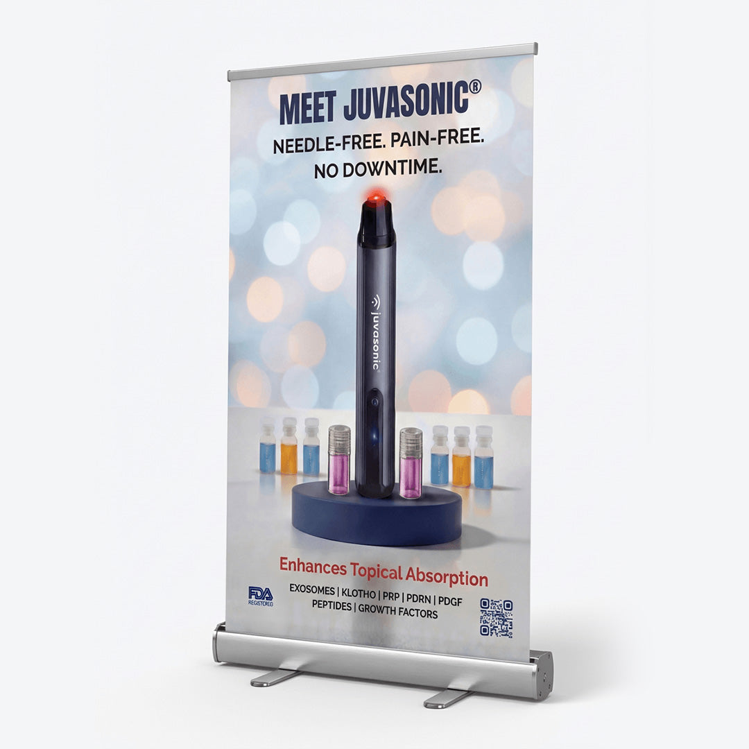 Juvasonic® Mini-Retractable Banner