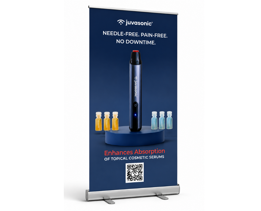 Juvasonic® Mini-Retractable Banner